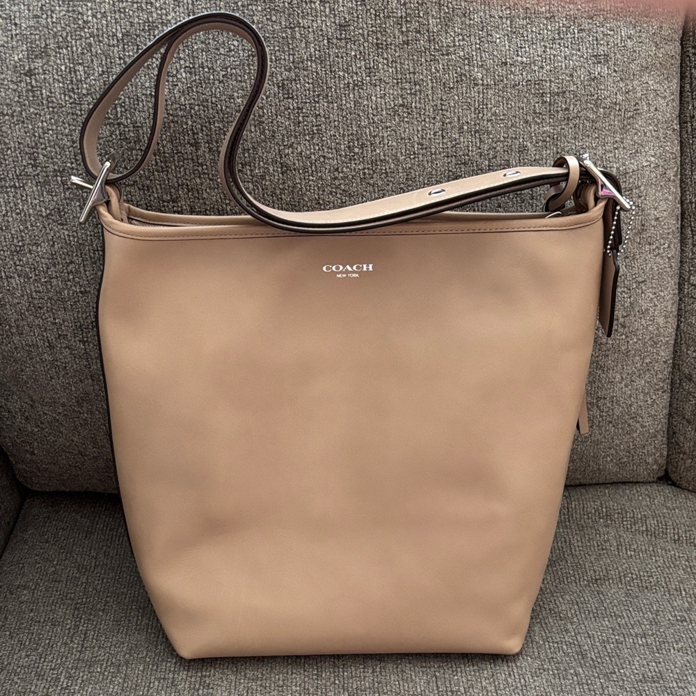 Coach legacy  Beige Leather Shoulder Bag